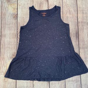 EUC Girls Glittery Navy Sparkle Tank